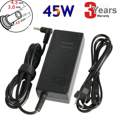 Ac Adapter Notebook Charger For Hp 19.5v 2.31a Laptop Power Supply Cord Blue Tip