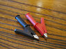 60mm Crocodile Alligator Clips For 4mm Banana Plugs (1 Pair Red + Black)